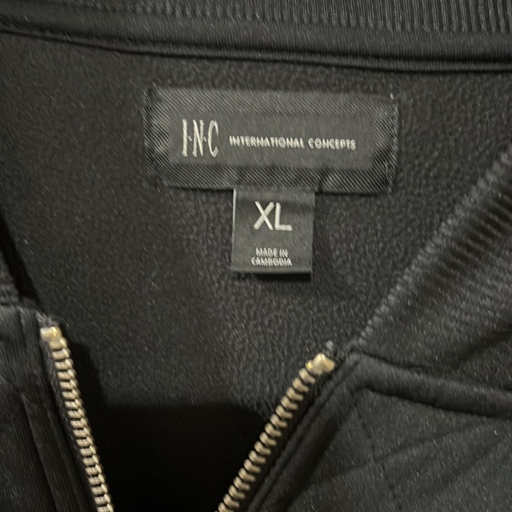 Inc Brand Quilted Jacket Solid Back Like New Xl - image 3